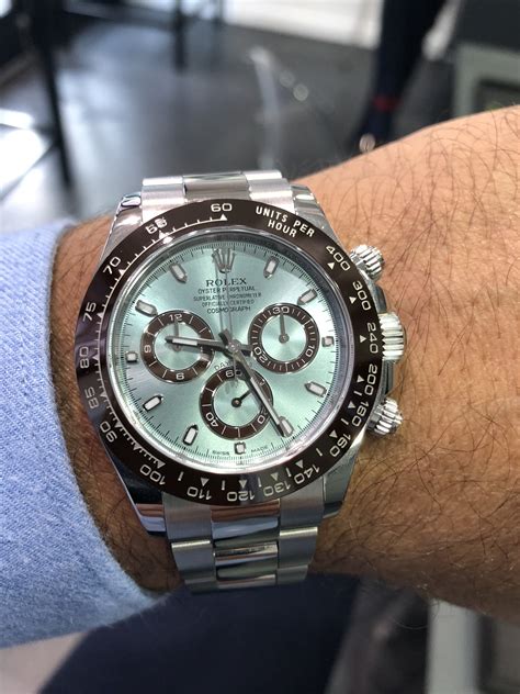 rolex daytona cosmograph ice blue|Rolex platinum watches.